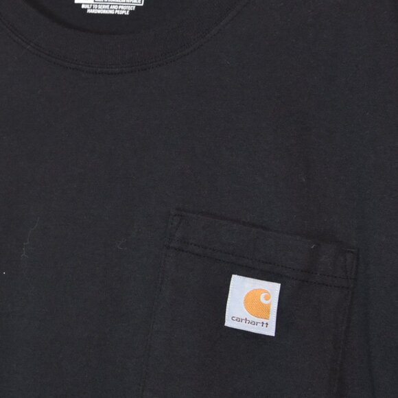 Carhartt Black Pocket T Shirt Workwear Streetwear Loose Fit Tall L Minor Flaw - Picture 4 of 8